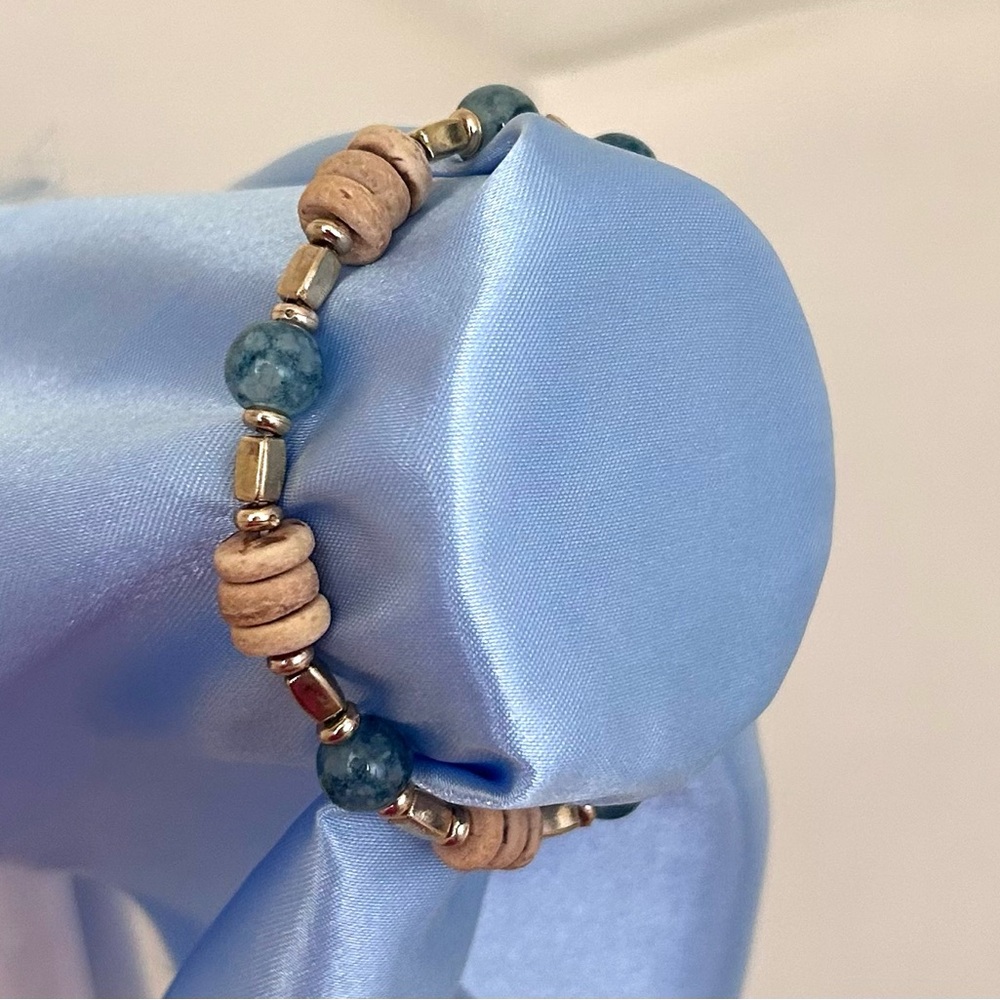 Brown bamboo gold bracelet